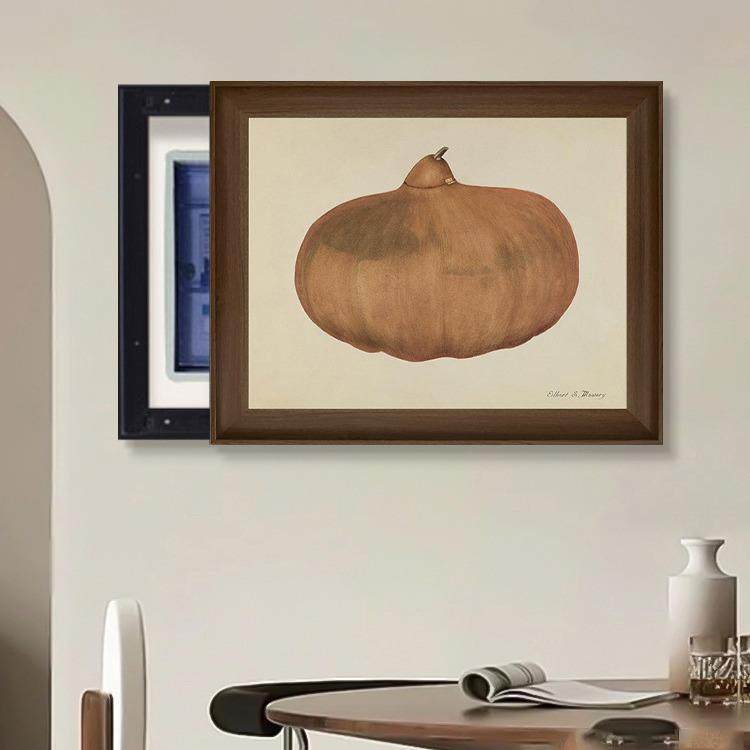 式OAY古风电表箱装饰画复古法厅电源客盒挂画横版配电箱平中安果