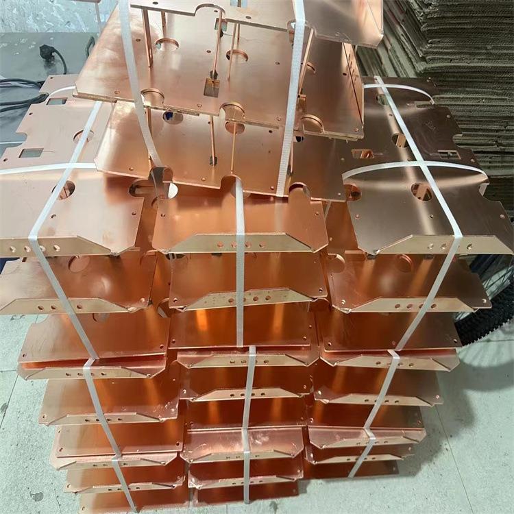 紫排折弯激光按图加纸排打孔铜T2EWD镀锡紫铜紫铜板配电柜工铜排