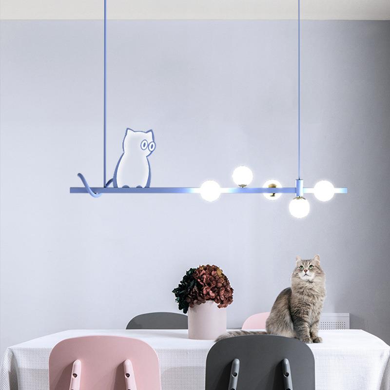 台餐厅灯吊年灯轻奢灯具现代简约饭厅餐桌吧北欧极简长条2ZWXDD00