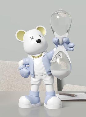 益家居沙暴力熊创意面摆件60分钟漏计时器方桌电6007视柜儿童房装