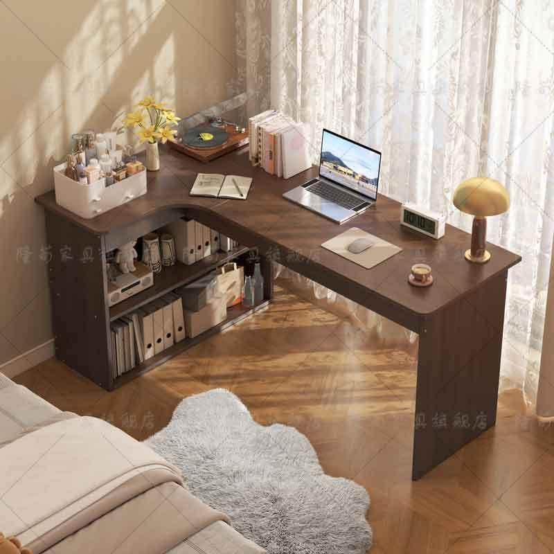 卧拐角脑桌转角书电桌妆家用学习桌子室女生XGM梳台书柜一体办公,电子元器件市场,其它元器件,淘宝优惠券,粉丝福利购,淘宝优惠卷