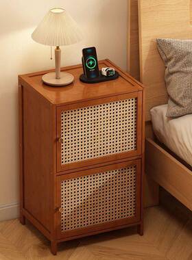 柜床头物简约现代置架床边边小型柜子收LQL纳窄储物柜儿童简易卧