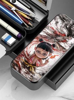 2哪咤之文具盒男孩款多功能铅笔网YIYU-NZW盒哪吒大容量笔袋男孩0