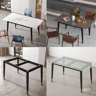 工厂A001脚直销桌腿岩板架铁艺餐台餐台架书卓子支角腿底座办公桌