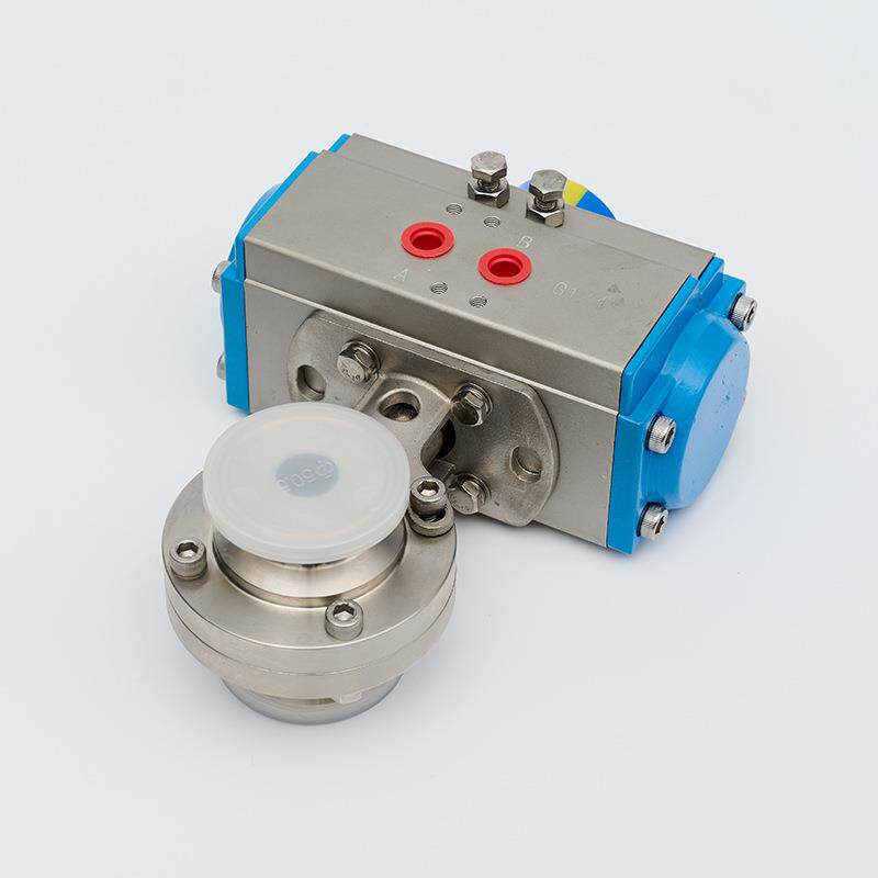 704304锈钢动快装蝶阀AD681X卫生快开气动阀卡气箍式不级锈不钢阀