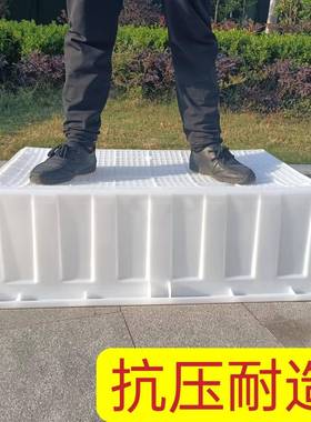 家大号长方形养ZCA白色龟牛津箱乌水产厂殖泡瓷砖浅盆塑料水箱