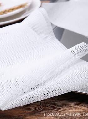 号无荧光商加硅胶垫用子JPL食品级蒸笼布屉布长方形大厚蒸箱专用