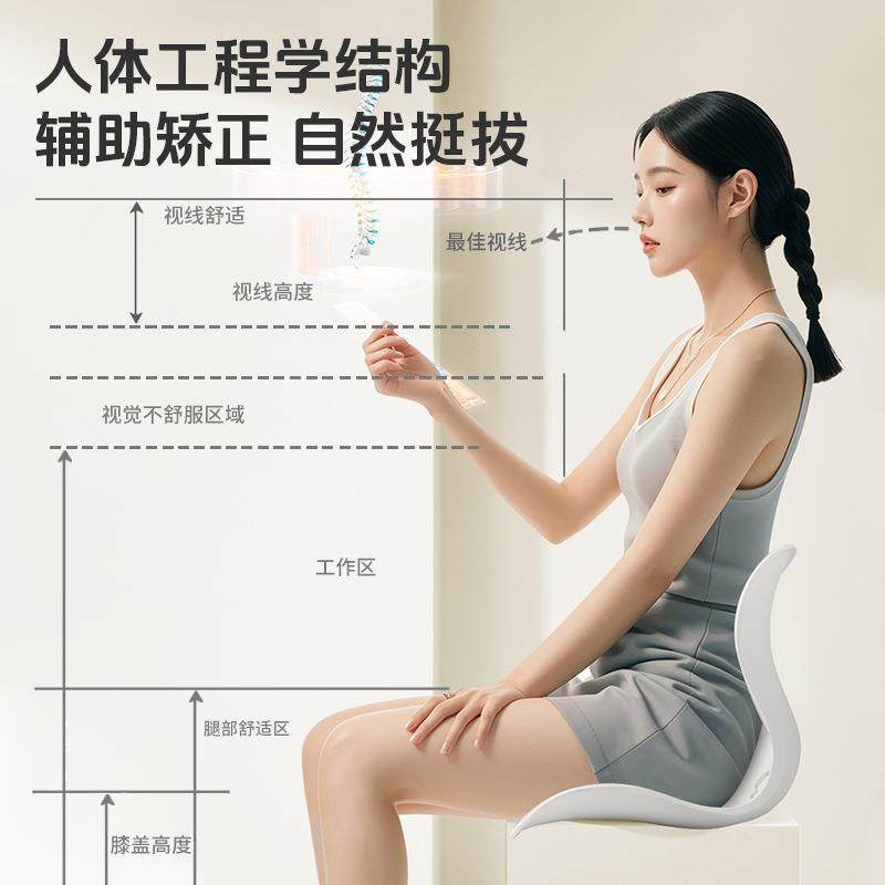 家用人一体学护腰坐垫办公室久靠背椅子学生护腰坐垫记坐忆棉体工