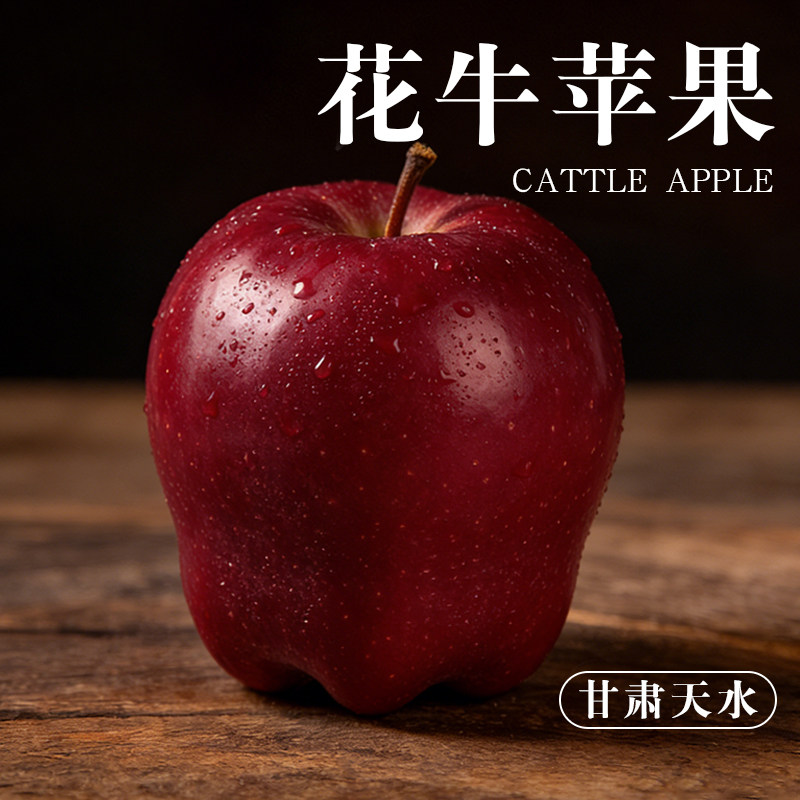 正宗甘肃天水花牛苹果新鲜水果蛇10斤时令现摘当季应季特产整箱