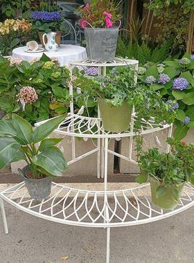 7K户外阳置收纳台花架花园庭院花式店多层HY230202花几花架子落地