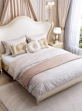 体软轻实木WNX床.软奢包双室人床现代简约.卧储物元宝婚床