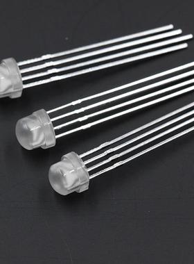 好莱m光F5/5m草ERS帽四脚全珠彩GB高亮灯共阴共阳直插LEDR发光二