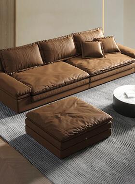 沙发约客简厅24848现代用坐深乳胶网红款家布艺沙发新款家具科技