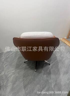 意式奢轻售楼处谈洽客厅阳台休闲OYV单椅可旋转现简约办公椅代会