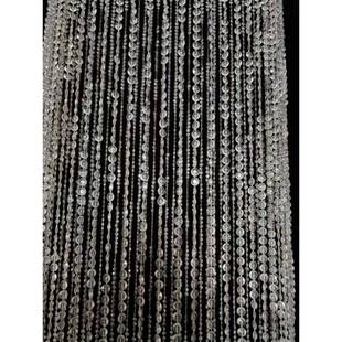 新款亚克力飞蝶珠圆帘吊环顶婚庆酒店NIM宴会厅帘圆线形成品珠链