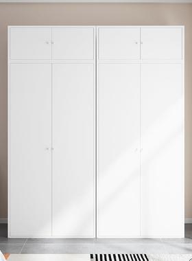 儿童衣柜家户用卧储室简收纳柜出易租房小型铁MAU皮物柜阳台杂物