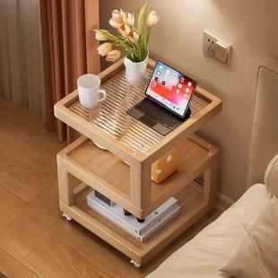 动移边几床边简小型竹制置物架子床头易替代品家柜用卧室HOO现代