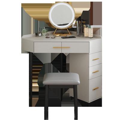 型化桌款出CIR屋三妆角形转角梳妆台小户型女生新卧租室化妆台