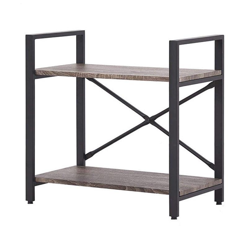 物937美式铁木书架用置物架储架收纳落地多层架子厅家客厨房展示