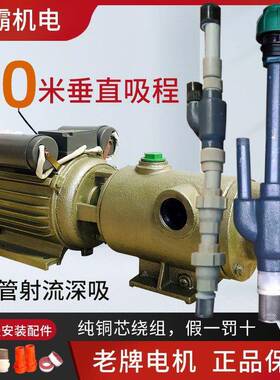 深井2自吸泵家杆用FEF全自动高扬程螺吸泵单相自大吸力抽水机20V