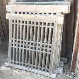 装ONQ老物旧件老木窗农村老花窗旧实木复古饰旧窗户窗格老家具怀