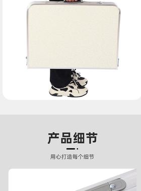 小铝金折合叠桌户外夜市摆地摊便携家用EMF桌桌子露营餐桌床上电