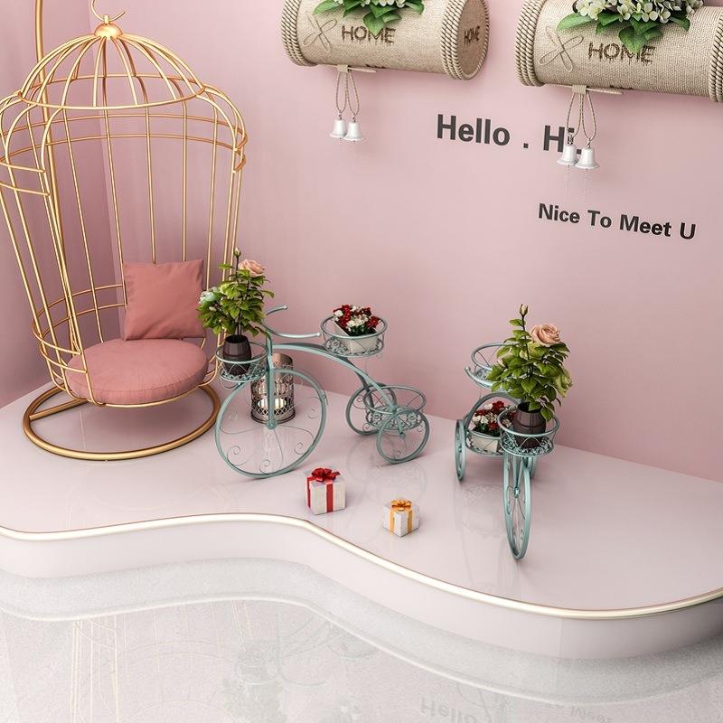 铁属艺花架室外庭院户外梯置物架金落地阶式台防水防自行车单窗风