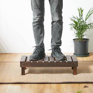 木矮花架户外22903庭院置物架鱼缸底子阳落地防腐木花实盆景架摆