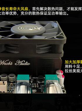 60声1有源重低音炮功放量板低通0滤波单道600W频率音调节TPA3IGG2