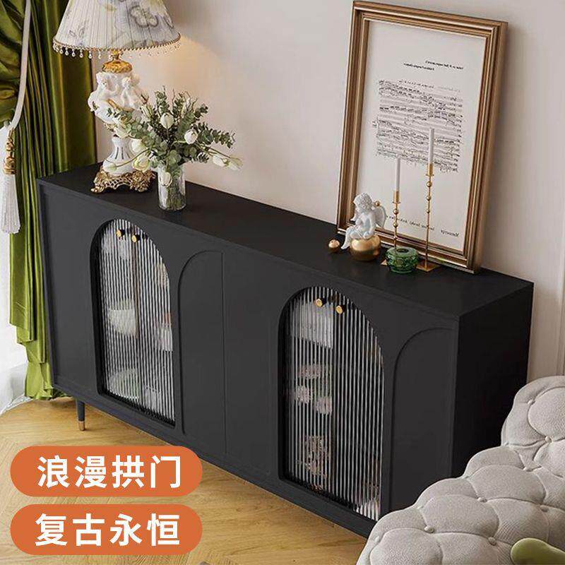 中柜古风餐边JKD多层纳大储风物空间复古法式客厅隔断柜收奶油玄
