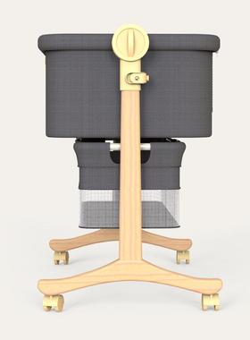 XiD便eBei叠携式婴儿折床摇篮床新生HFZ拼接大床儿可折叠多功能