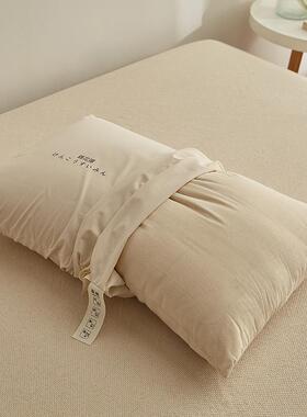 日式原棉A类母婴级纯学生枕棉棉羽丝全生绒72097酒店原态柔软枕头