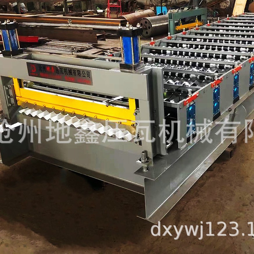 836水波纹机器冷弯成型设备彩钢瓦机器沧州地鑫压瓦机