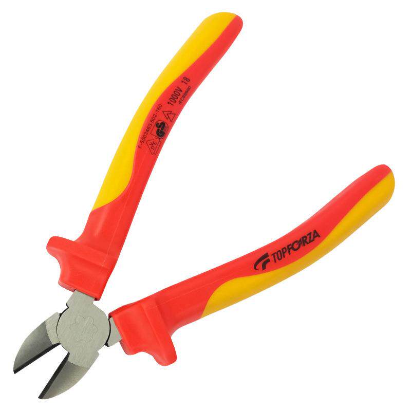 伏拓锐VDE子-EC-893进口UEB高压绝缘斜嘴钳100V0斜口钳偏口钳剪线