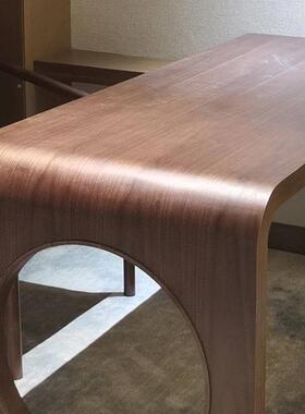 电弯板脑桌书妆桌台弯XOP板曲胶合板