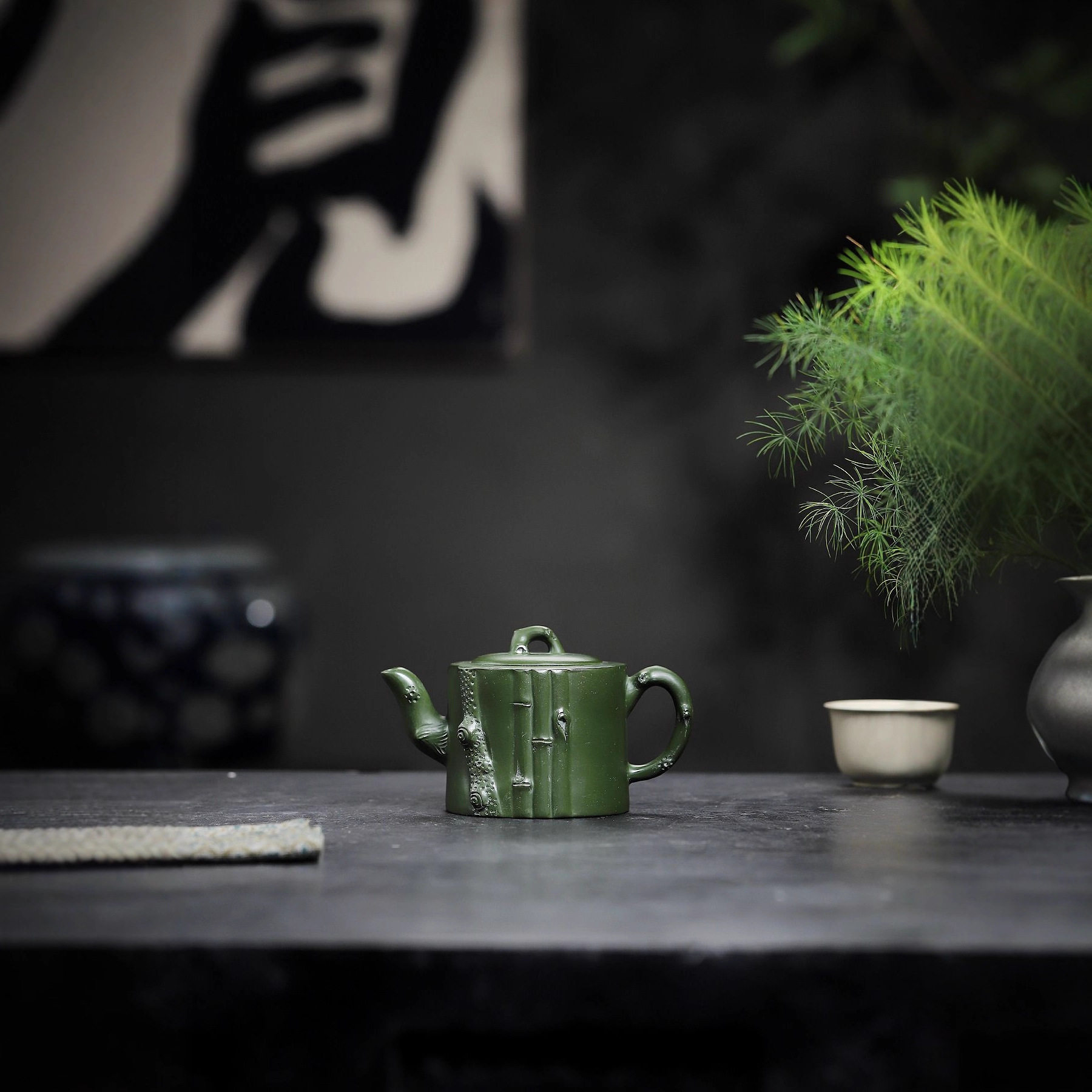 竹段壶 宜兴紫砂壶原矿绿泥匠心手制精美紫砂茶壶产地直销