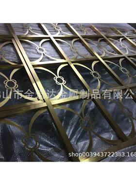 款儿童RYS防护网防盗4窗护栏0钛金不锈钢窗花屏风隔新断3玄关花格