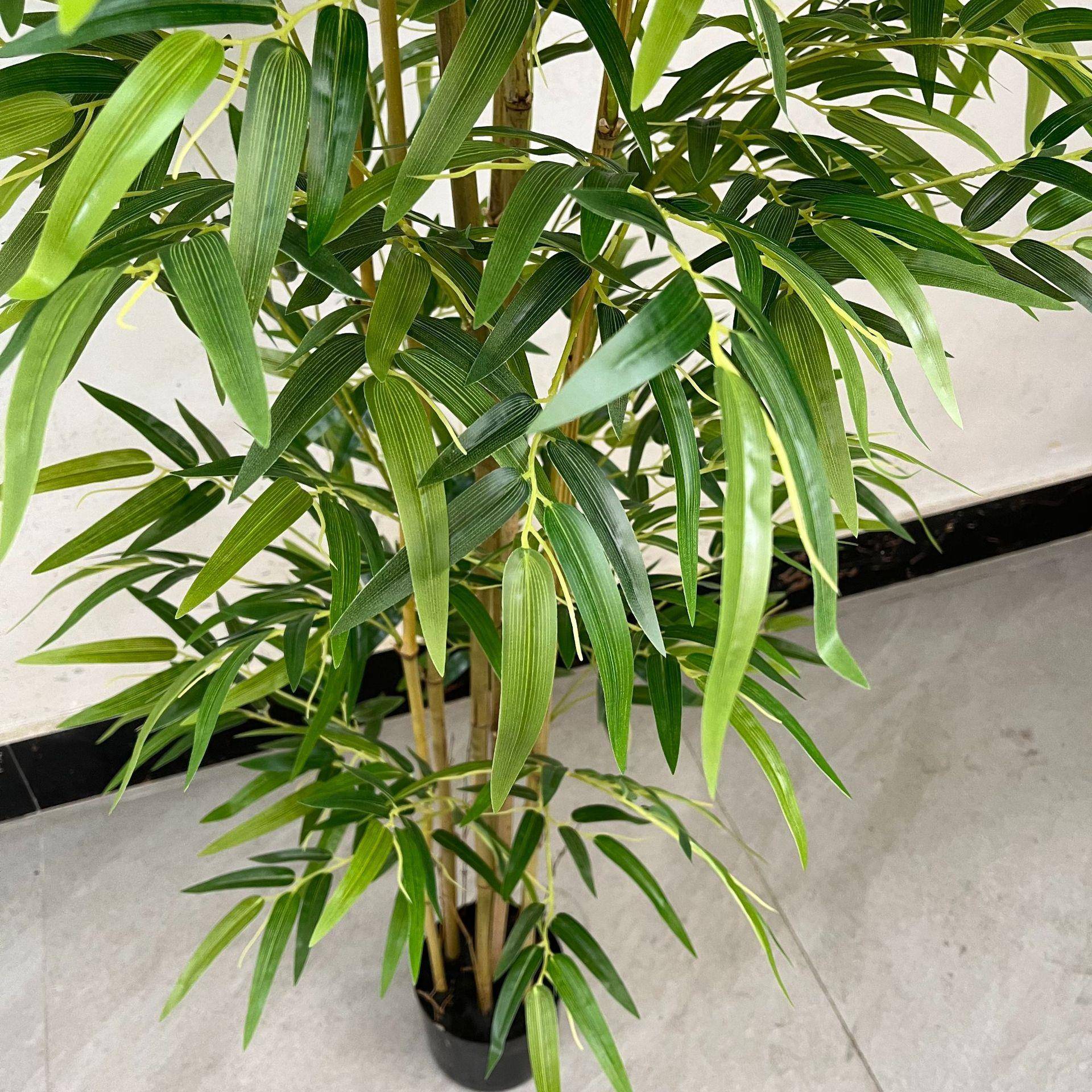 现货装仿真竹盆件栽绿植盆栽摆大型植物饰盆263景假春绿植造景