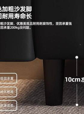 CTK轻奢小户寓型简约现代卧室公出租房区服装店休息沙接待猫抓皮