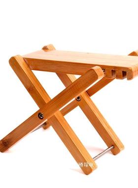 竹制吉脚蹬脚蹬踏板古典他踩脚凳吉可折叠他THC脚高度可调节