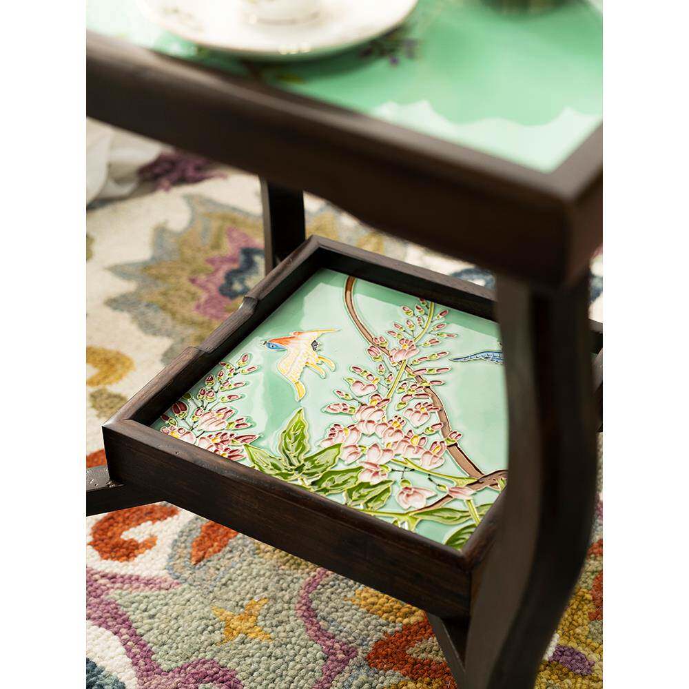 fc中实木春泥几燕沙发边几中古春泥沙发角几边柜方桌古飞茶方几家