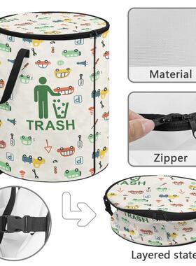 跨境爆款户外可25498折制垃圾桶叠工厂直供定图起案一个订7天内发