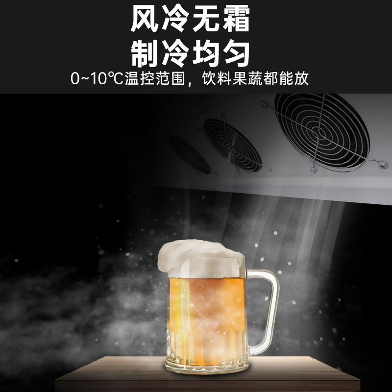 饮料啤示单门直冷柜用大容量立式风冷无霜超市酒吧保鲜酒冷展藏网