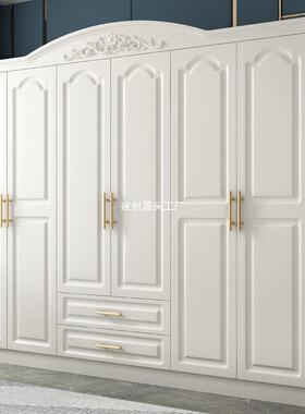 欧式衣加简顶柜经约现代济柜型板式白色组合边柜木CGM质六五门大