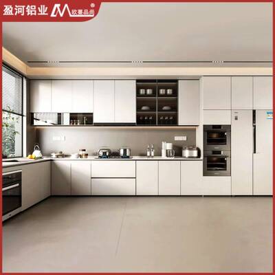 铝合金橱柜定房无品牌/制厨房组合台纳灶一体柜米石灶台防水开放