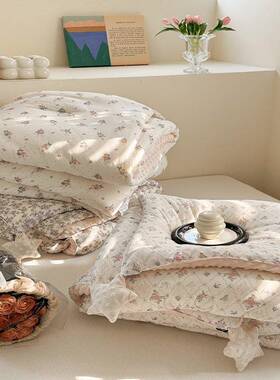 ins秋冬新NSH25032印A类花针织款棉安豆豆春抚秋被冬被被芯可机洗