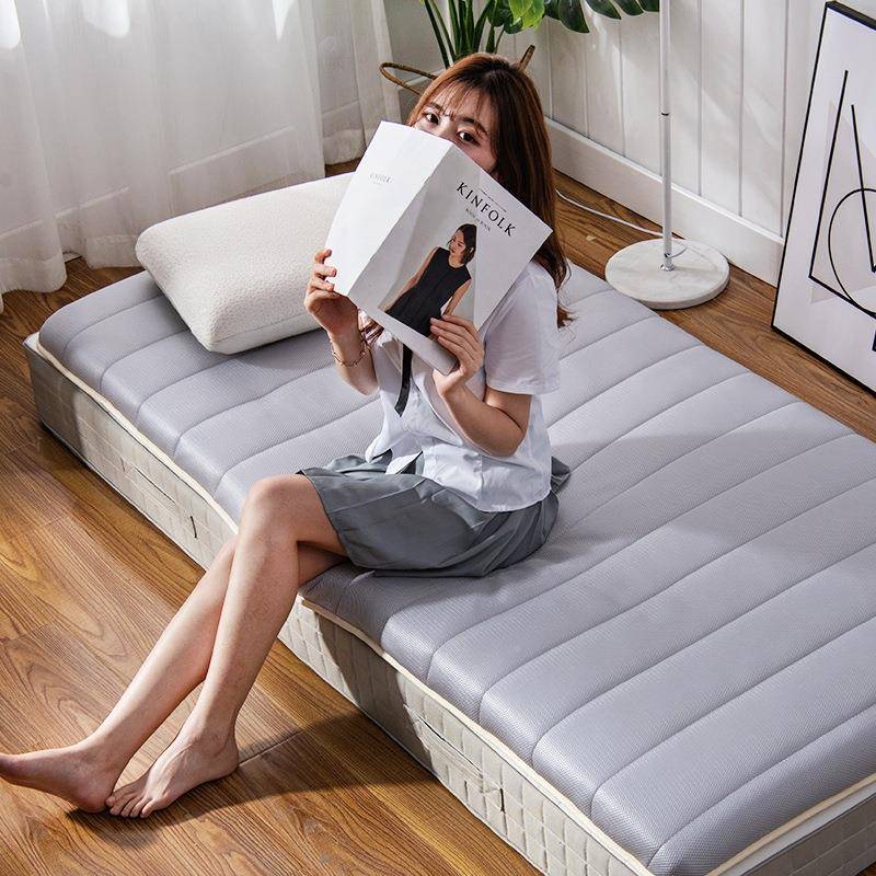 5D透气人防厚滑1.1595米双床垫子90cm学生宿舍单人床褥加垫子-6cm