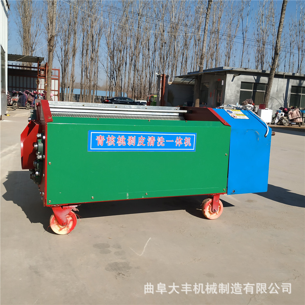 大型毛刷清洗去皮剥壳核桃机