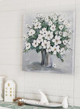 盈浩手工油立体艺工术画装饰画简约玄关油OBF画挂唯美画卧室画厂