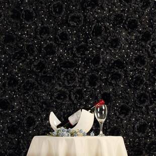 仿真黑排色玫瑰体花WB 饰假立花 ARTI_墙人造绢花绿婚庆背景墙面装